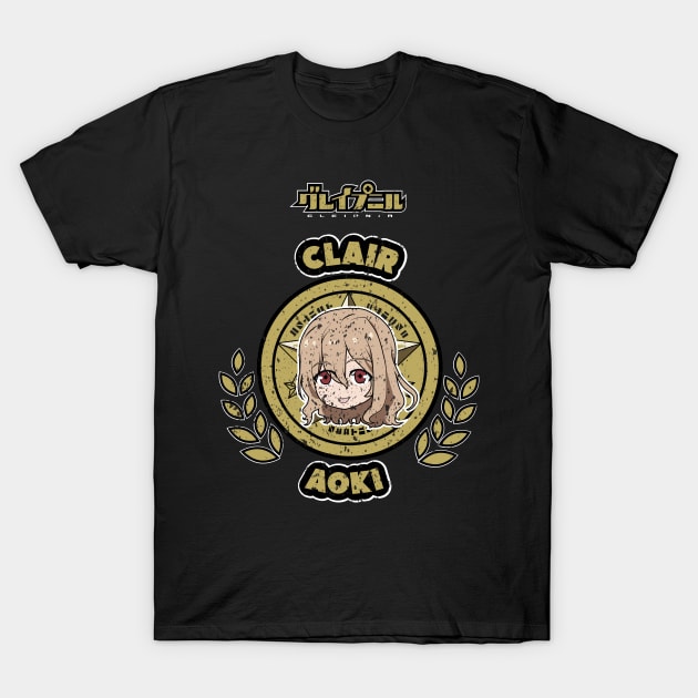 GLEIPNIR: CLAIR AOKI CHIBI (BLACK) GRUNGE STYLE T-Shirt by FunGangStore